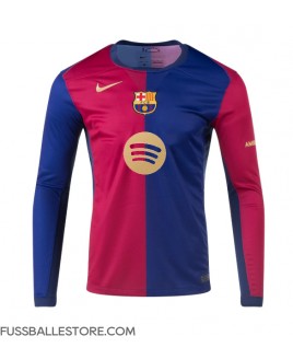 Günstige Barcelona Heimtrikot 2024-25 Langarm